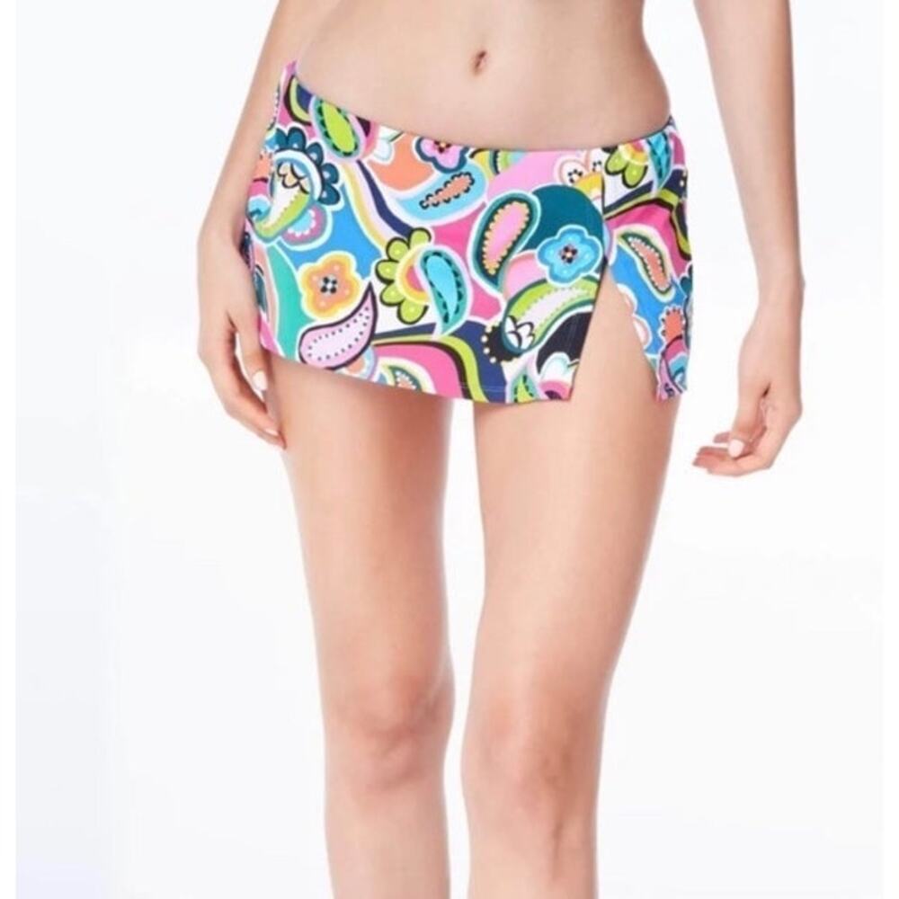 Bleu by Rod Beattie Women's Skirted Hipster Bikini Bottoms Size 8 NWT